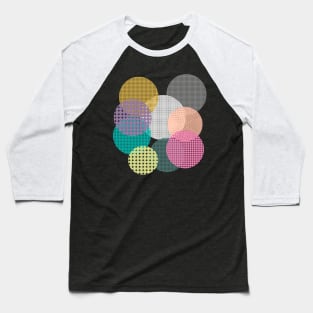 Abstract Pattern Round Colors Baseball T-Shirt